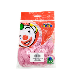 GLOBO PAYASO 12U ROSA PL