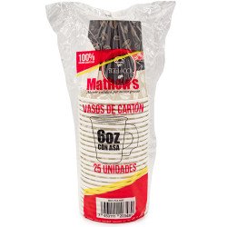 MATHEWS VASO CARTON 6OZ/25U...