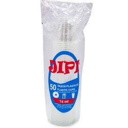 JIPI VASO PLAST 74ML/50U...