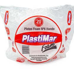 PLASTIMAR PLATO FOAM HONDO...