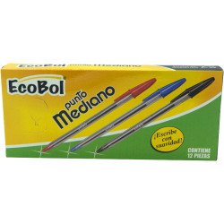 ECOBOL BOLIGRAFO NEGRO 13U