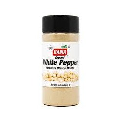 BADIA WHITE PEPPER GROUND 9OZ